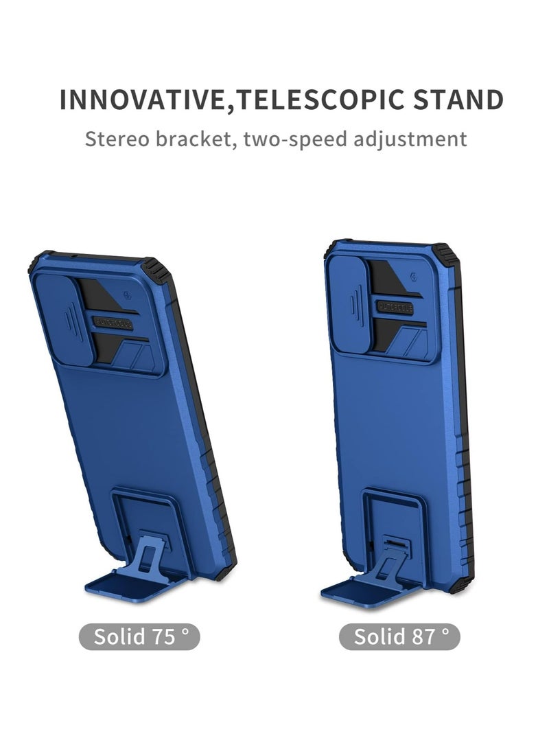 Samsung Galaxy A15 Mobile Phone Case Cover, Innovative Telescopic Bracket, Sliding Protection Camera Window, Bumper Shockproof Phone Back Cover - Image 3