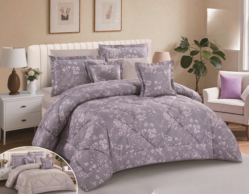 برايدس مفرش نفرين صيفي 8 قطع مايكرو فايبر مشجر مقاس 240*260 سم - Image 1