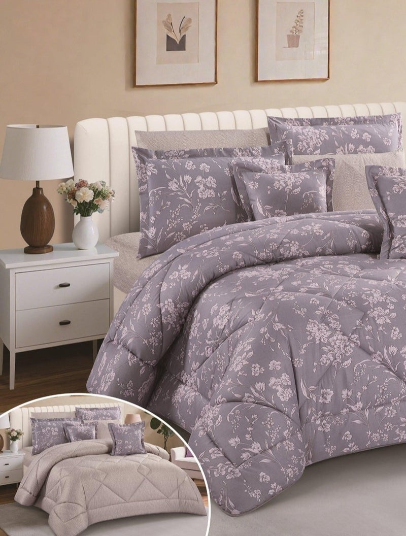 برايدس مفرش نفرين صيفي 8 قطع مايكرو فايبر مشجر مقاس 240*260 سم - Image 2