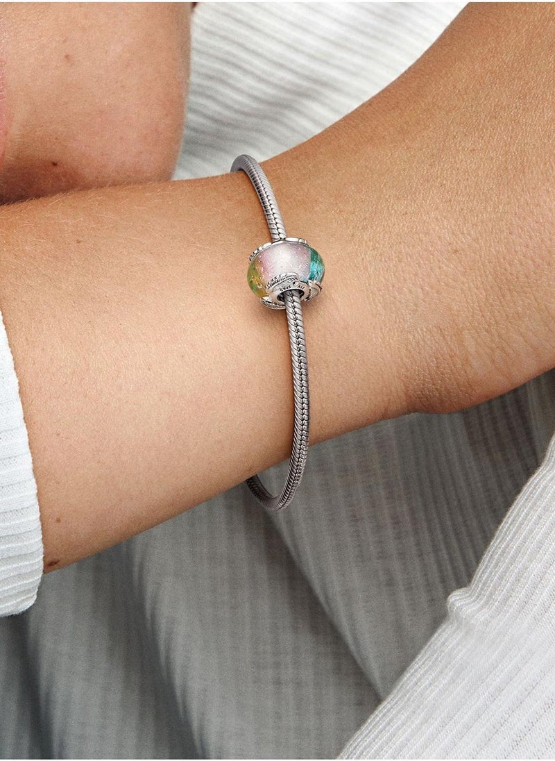 باندورا حلية فضة إسترليني بشكل ريشة - Image 4