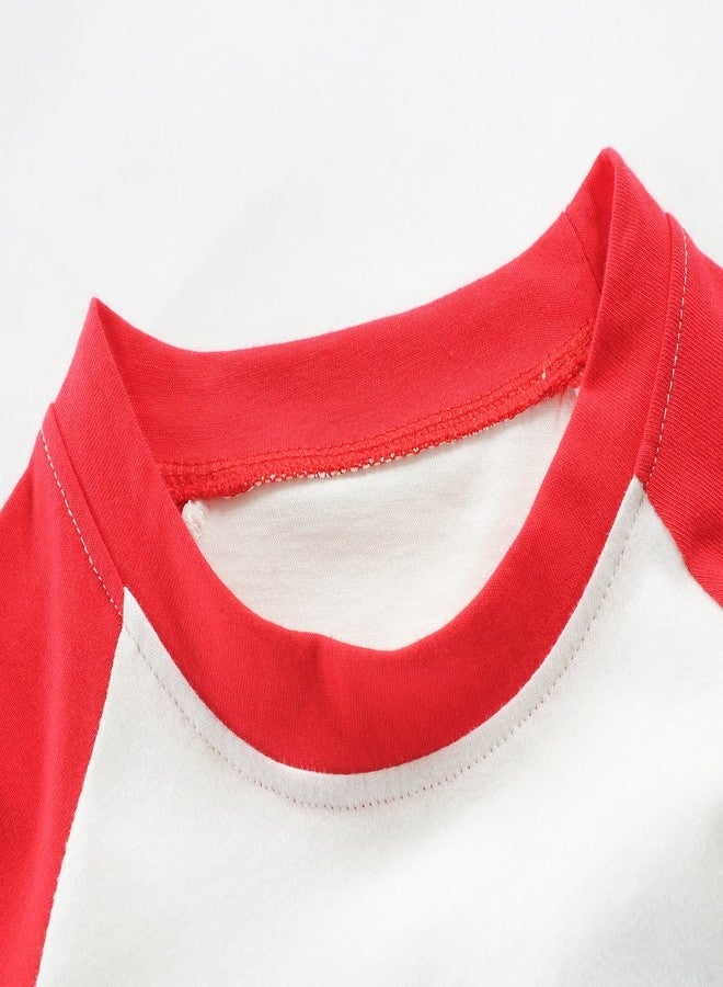 CM-Kid Boys T-shirt Loads of Love Valentines Tee Shirt Kids Train Tops Long Sleeves Red 7-8 Years - Image 3