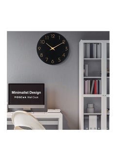 Sangtai6168s Wall Clock Modern Wall Clocks Battery Operated 12 Inch Silent Non Ticking Simple Decorative Clock for Bathroom Office Bedroom Home Kitchen Living Room  - Image 2