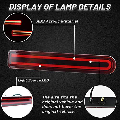 PGTOPONE DRL Red Lens LED Rear Fog Daytime Running Lamp Dynamic Sequential LED Turn Signal Light Function Compatible with Toyota FJ Cruiser 2007-2022 Accessories - Image 2