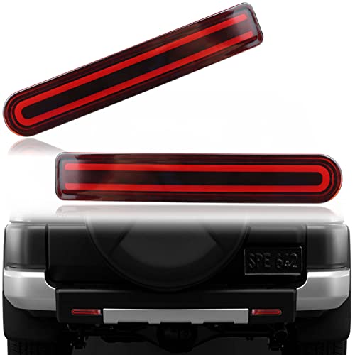 PGTOPONE DRL Red Lens LED Rear Fog Daytime Running Lamp Dynamic Sequential LED Turn Signal Light Function Compatible with Toyota FJ Cruiser 2007-2022 Accessories - Image 1