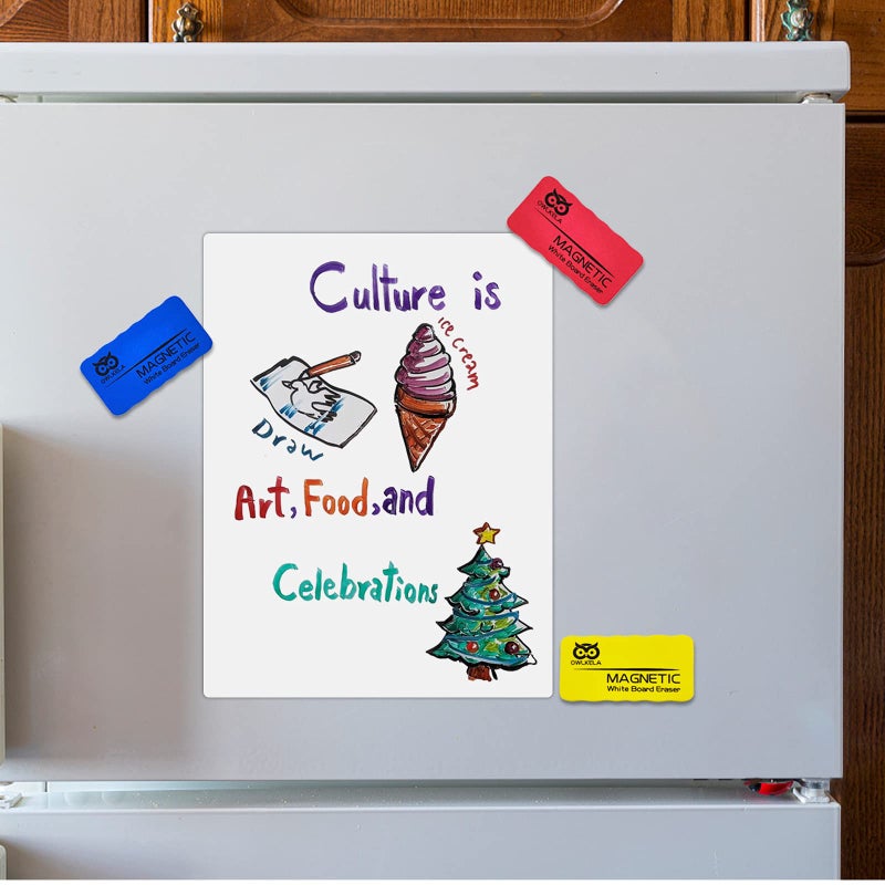 OWLKELA Dry Erase Erasers, Magnetic Whiteboard Erasers 8 Pack for White Board, White Board Markers Dry Erase, Ideal for Classroom, Home, Office - Image 5