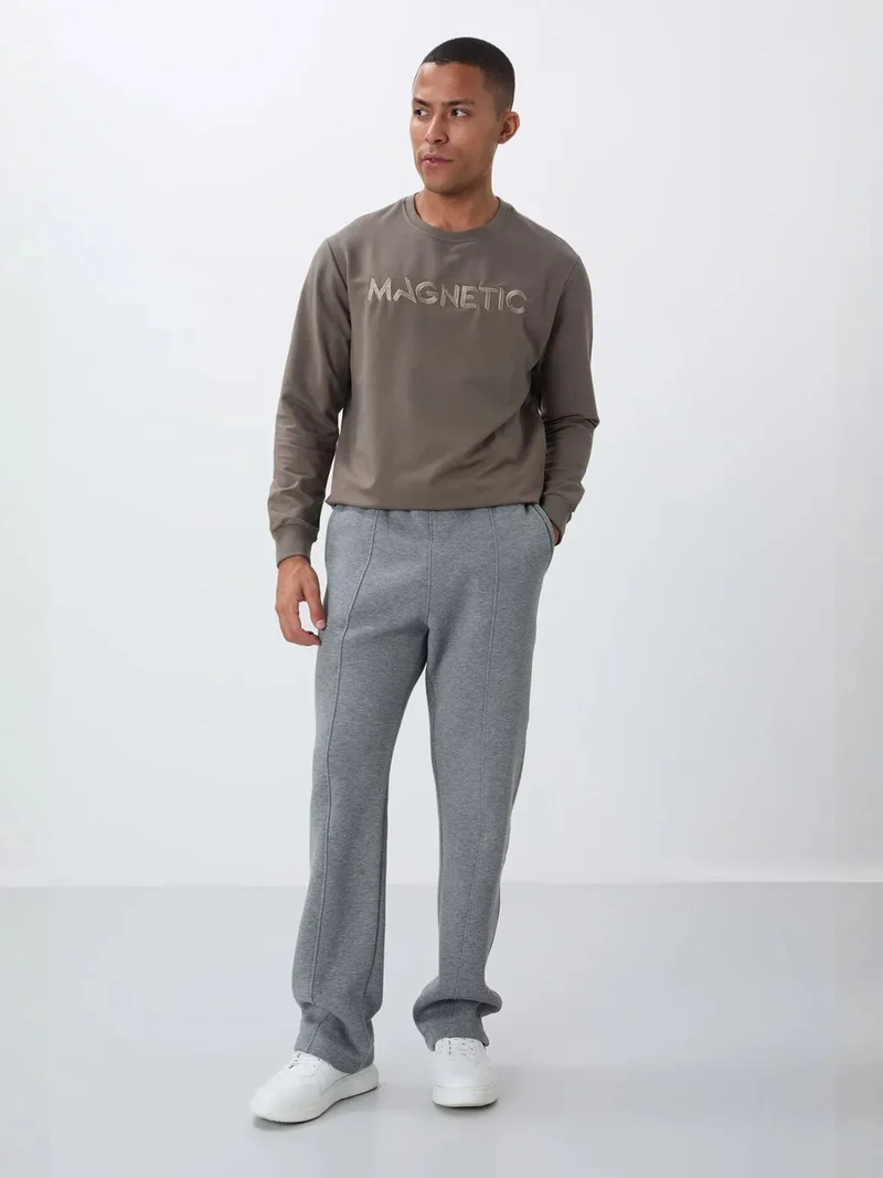 تومي لايف TOMMY Men's Regular Fit Cotton-Polyester Sweatpants