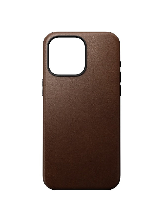 nomad Nomad Modern Leather Case For iPhone 15 Pro Max Case Material: Polycarbonate | Type: Back Case