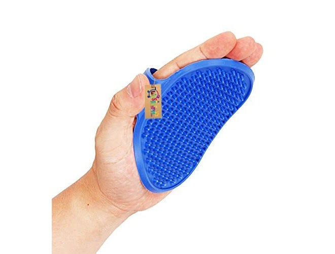 Western Era Grooming Pet Shampoo Round Brush, Soothing Massage Rubber Bristles Curry Comb for Dogs, Cats & Horse Washing, Professional Quality (Pack of One) (Random) - Image 1