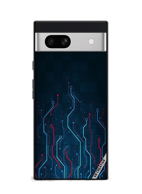 Protective Case Cover For Google Pixel 7a Electronic Circuit Boards_ Design Multicolour