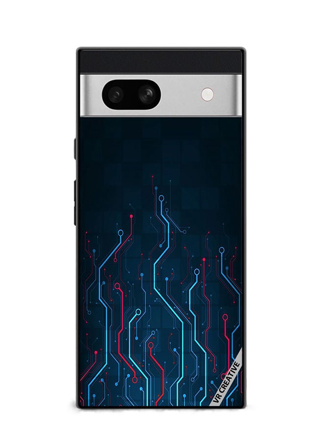 Protective Case Cover For Google Pixel 7a Electronic Circuit Boards_ Design Multicolour