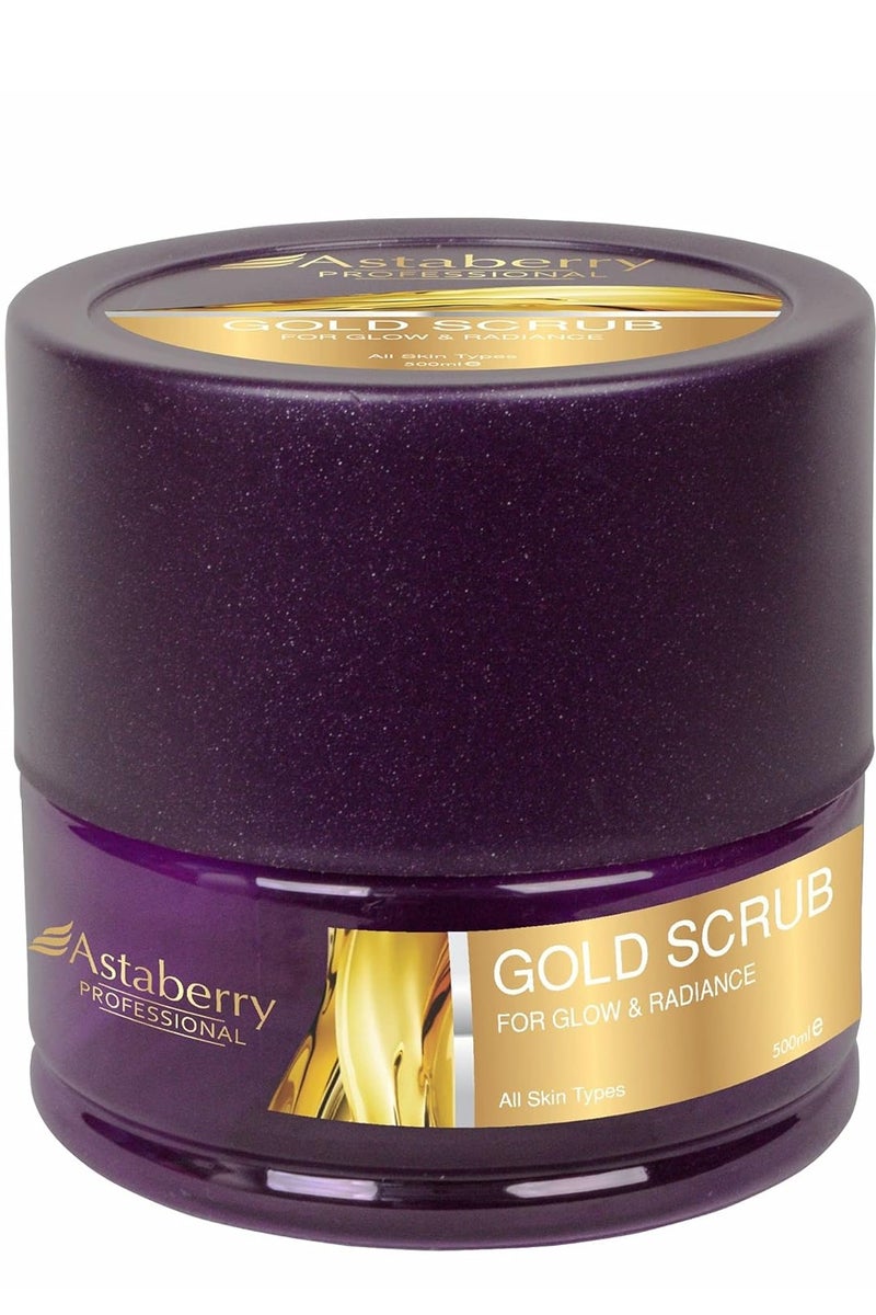 Astaberry Professional Gold Scrub For Glow and Radiance Skin  500ml - Image 1