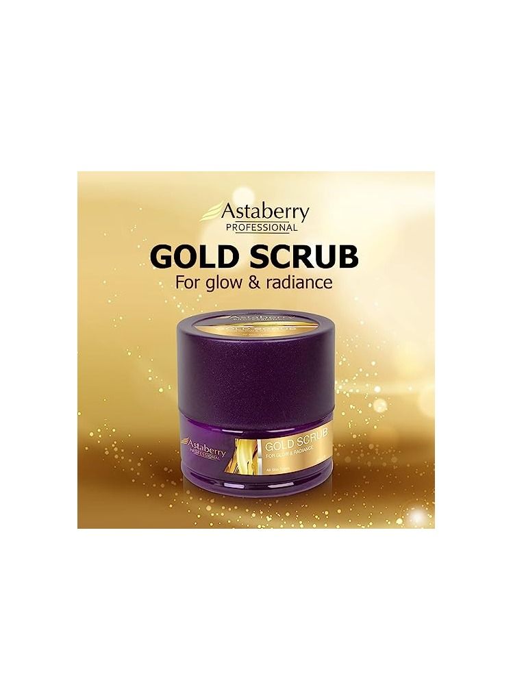 Astaberry Professional Gold Scrub For Glow and Radiance Skin  500ml - Image 2