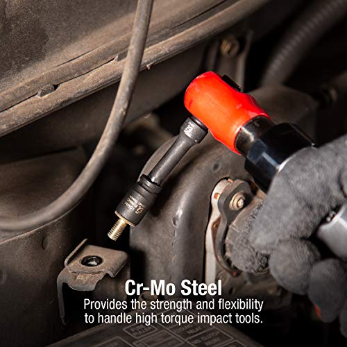 SUNEX TOOLS 1818 1/4-Inch Drive Magnetic Fractional and Metric Impact Socket Set, Inch/Metric, Standard, 6-Point, Cr-Mo, 3/16-Inch - 1/2-Inch, 5mm - 15mm, 23-Piece - Image 4