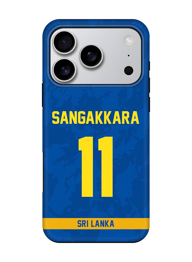Stylizedd Tough Pro Magnetic Case for iPhone 17 Pro, Dual Layer hybrid PC + TPU Mobile Cover Matte - Sri lanka Kumar Sangakkara, Jersey No 11