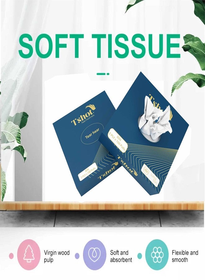 Tshot Pop Up Napkin Tissue Paper/Facial Tissue Paper Small Box (2 Ply x 80 Pulls Each Box) Tissue Paper Box for Office, Home, Bag Tissue, Car Tissue (Pack Of 6) - Image 4
