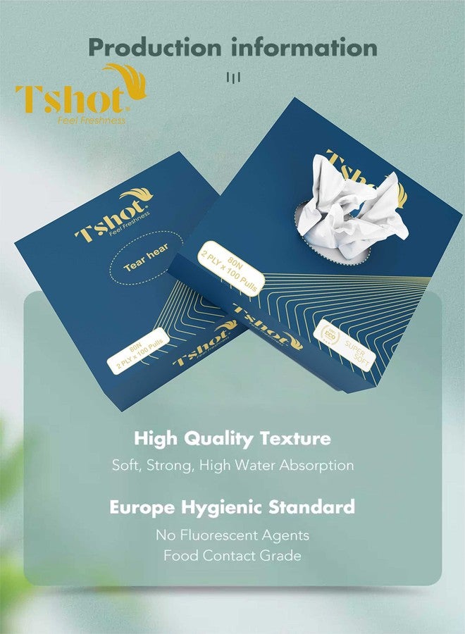 Tshot Pop Up Napkin Tissue Paper/Facial Tissue Paper Small Box (2 Ply x 80 Pulls Each Box) Tissue Paper Box for Office, Home, Bag Tissue, Car Tissue (Pack Of 6) - Image 3