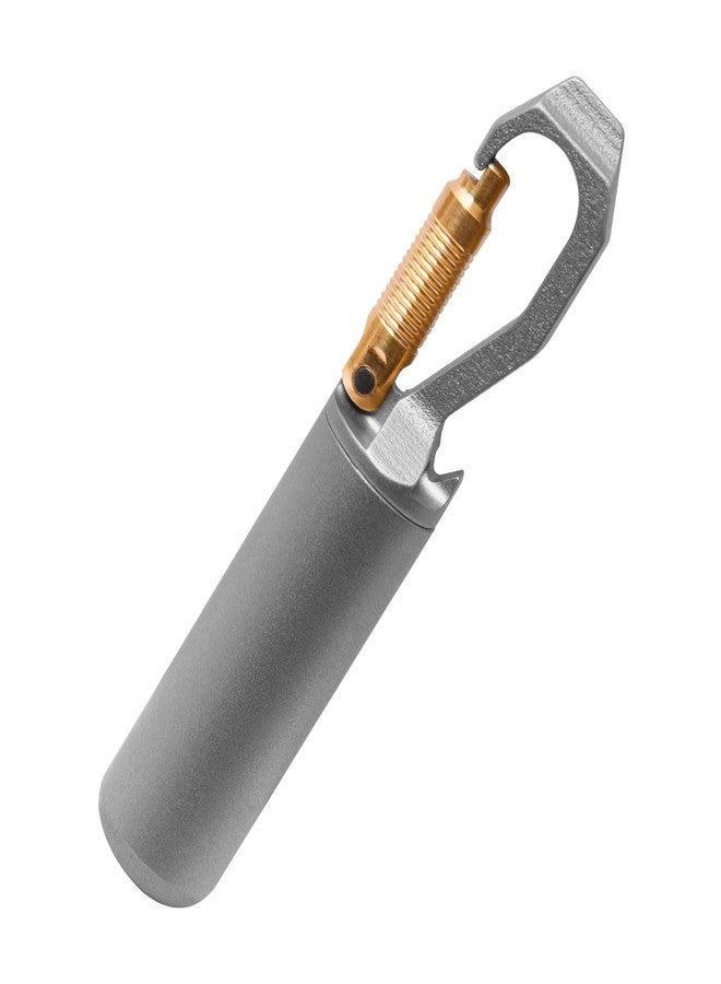 PPFISH EDC Titanium Small Pill Case, Mini Keychain Pill Holder, EDC Pill Container Portable Pocket Pill Box Organizer for Travel Purse - Image 1