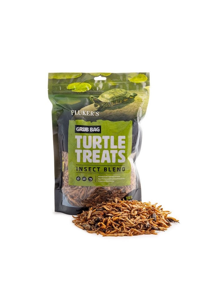 فلكرز أكياس طعام السلاحف من فلوكر، مزيج من الحشرات، روبيان نهري مجفف بالتجميد، صراصير، وديدان طحينية، عالية البروتين، للسلاحف المائية والبرمائيات والزواحف، 6 أونصة - Image 1