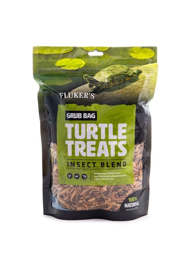 فلكرز أكياس طعام السلاحف من فلوكر، مزيج من الحشرات، روبيان نهري مجفف بالتجميد، صراصير، وديدان طحينية، عالية البروتين، للسلاحف المائية والبرمائيات والزواحف، 6 أونصة - Image 2