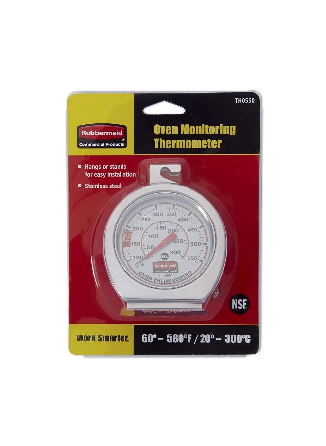 Rubbermaid - Rubbermaid Commercial Products Stainless Steel Instant Read Oven/Grill/Smoker Monitoring Thermometer - Image 1