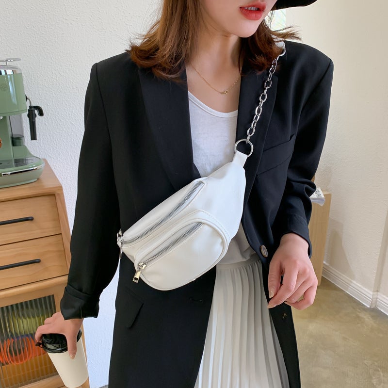 New Fashionable Waist Bag, Shoulder Crossbody Bag, Casual Bag, Chest Bag, Sports Bag, Shoulder Bag, Chain Small Bag, Waist Bag - Image 3