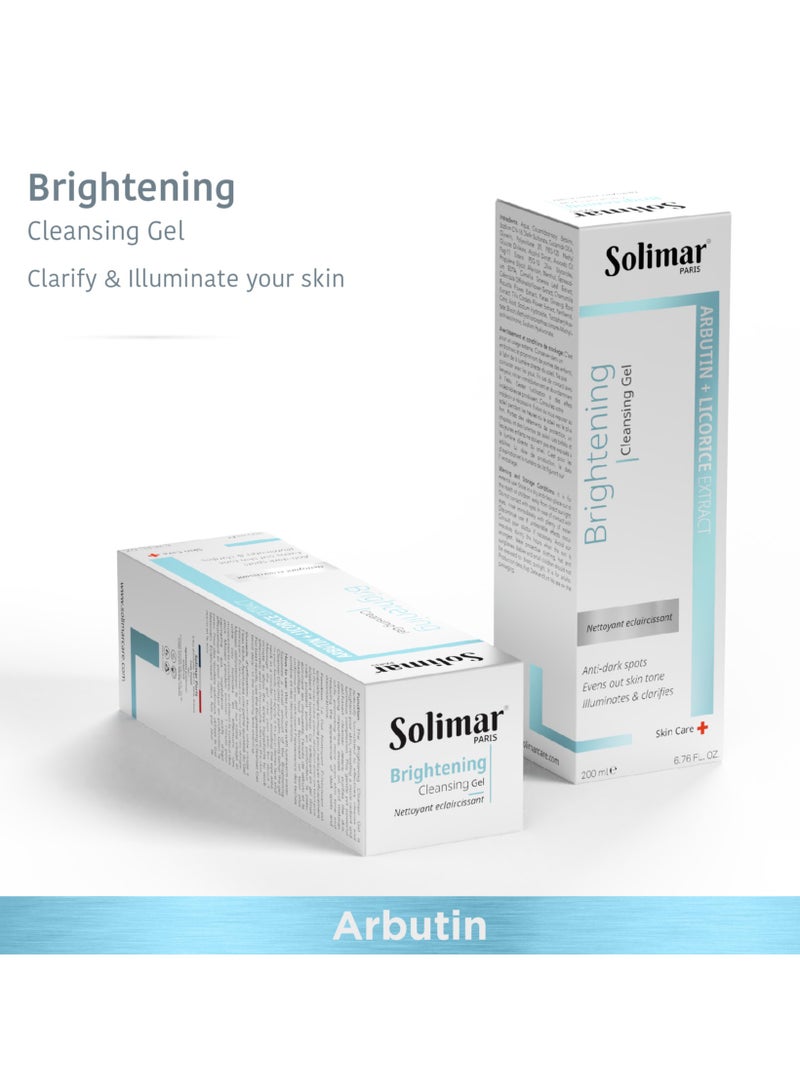 Solimar Paris Brightening Cleansing Gel 200ml – Radiance & Deep Pore Cleanser for clear even skin tone - Image 2