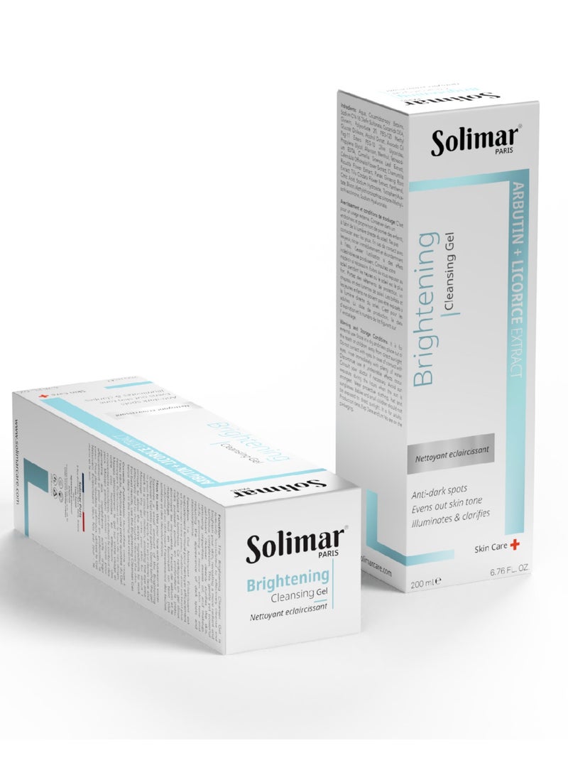 Solimar Paris Brightening Cleansing Gel 200ml – Radiance & Deep Pore Cleanser for clear even skin tone - Image 1