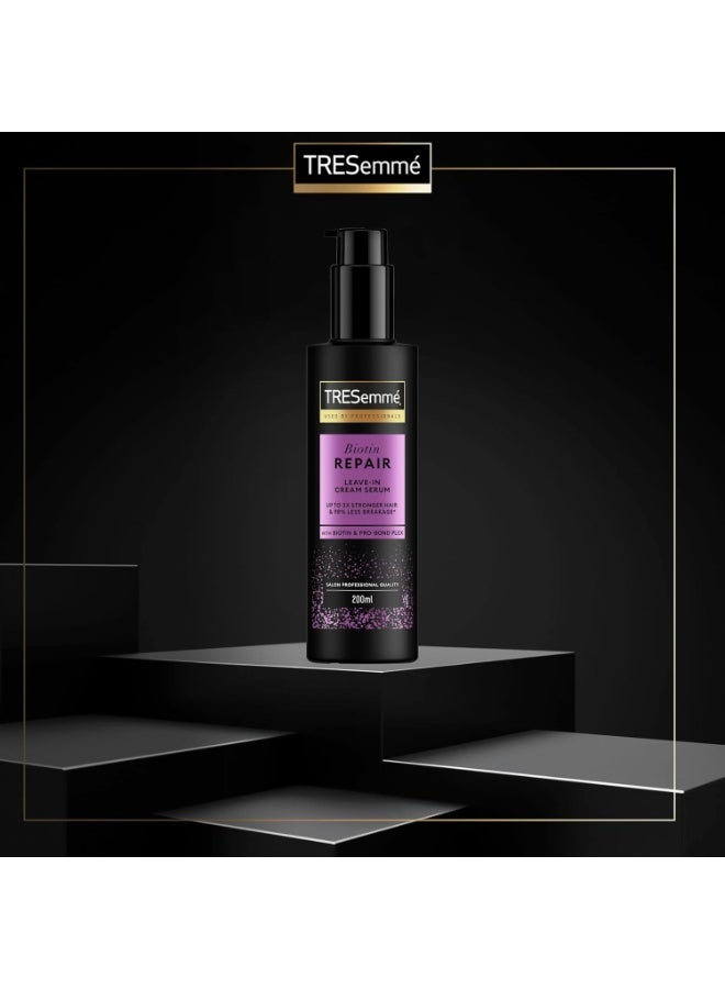 تريزيمي كريم تريسمي بيوتين ريبير الذي يُترك على الشعر، سيروم للشعر مع البيوتين وبرو-بوند بليكس، لتقوية الشعر حتى 3 أضعاف وتقليل التقصف بنسبة 98% - 200 مل - Image 2
