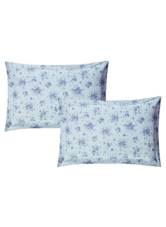 LEVORE 7-piece bedspread set, 100% soft cotton, floral pattern, double-sided, summer style, with filling and fasteners, suitable for King bed - Image 5
