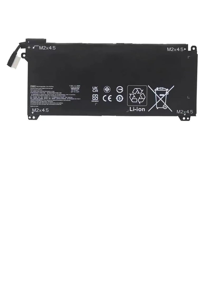 بطارية كمبيوتر محمول 11.55 فولت 69 وات في الساعة PG06XL HSTNN-DB9F L48431-2C1 L48497-005 متوافقة مع HP Omen 15T-DH000 15T-DH100 15-DH0XXX Omen 5 Air - Image 1