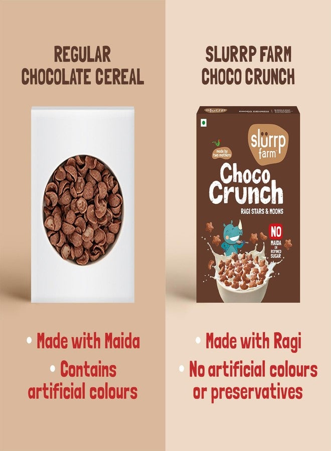 Slurrp Farm Choco Crunch Chocolate Cereal | No Maida, No Refined Sugar, No Added Colour | Ragi Stars and Moons | Healthy Breakfast for Kids | 300 g - Image 3
