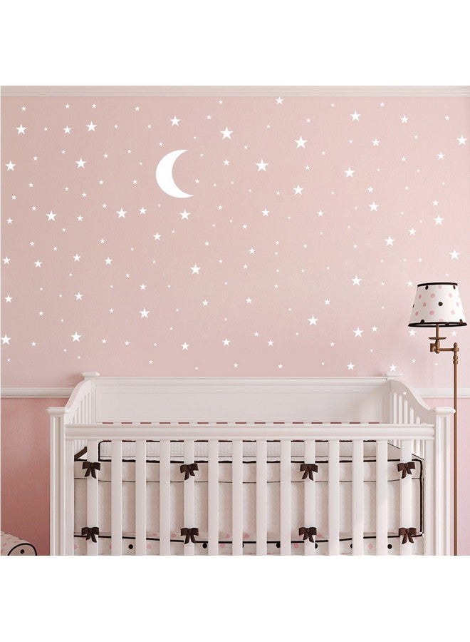 JURUOXIN Moon and Stars Wall Decal Vinyl Sticker for Kids Boy Girls Baby Room Decoration Good Night Nursery Wall Decor Home House Bedroom Design YMX16 (White) - Image 3