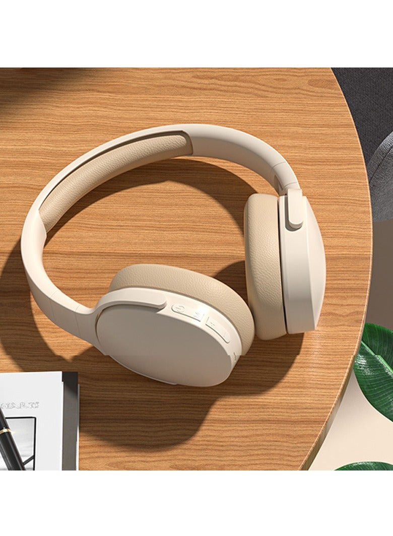 Hihonor Headband Wireless Bluetooth Headset, New Wireless Sports Bluetooth Headset, Headband Universal Noise Cancelling Gaming Headset (Khaki) - Image 2