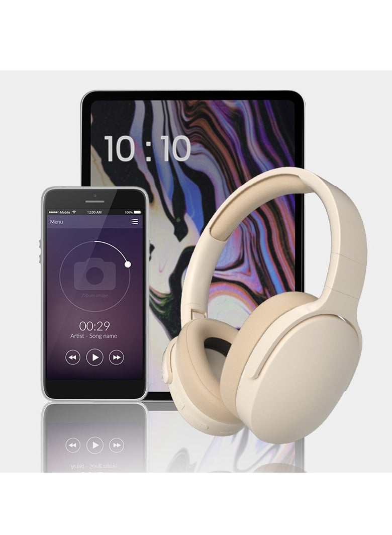 Hihonor Headband Wireless Bluetooth Headset, New Wireless Sports Bluetooth Headset, Headband Universal Noise Cancelling Gaming Headset (Khaki) - Image 4