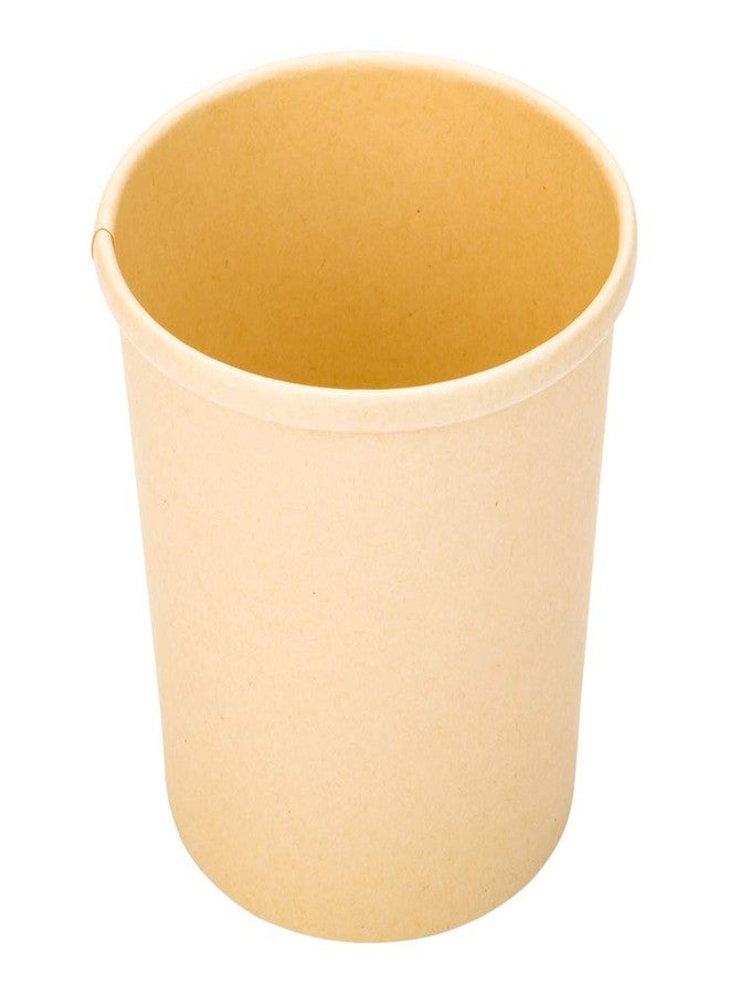 Restaurantware-Bio Tek 12 Ounce Disposable Soup Cups, 25 Microwavable Paper Soup Cups - Vented Lids Sold Separately, Hot And Cold Foods, Bamboo Paper To Go Containers, For Desserts Or Treats - Image 2