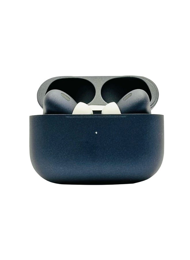 Craft Merlin Craft Customized Apple AirPods Pro 3 – Bold Blue Titanium Hand-Painted Finish, Personalized Wireless Earbuds, Premium Metallic Look (Blue-Titanium-Bold) - Image 1