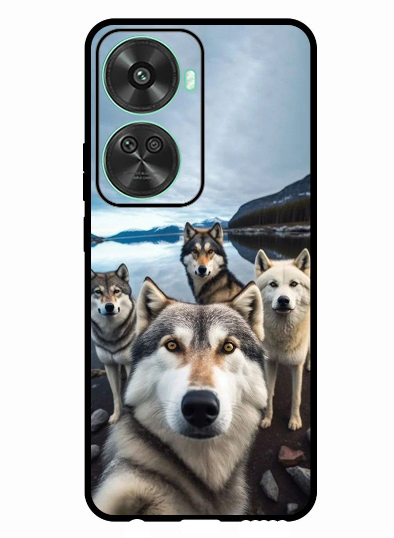 Theodor Protective Case Anti Scratch Shock Proof Bumper Cover For Huawei nova 11 SE Wolf Selfie - Image 1
