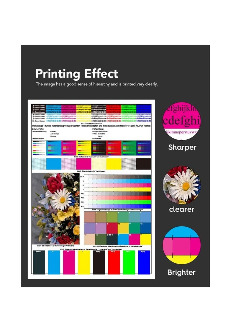 Terabyte حبر GI-490 لطابعة كانون 490 (عبوة 4 - أسود، أزرق، أرجواني، أصفر) لطابعة PIXMA G3400 G2400 G1400 G4400 G1411 G2411 G3411 G4411 G4410 G3410 - Image 2