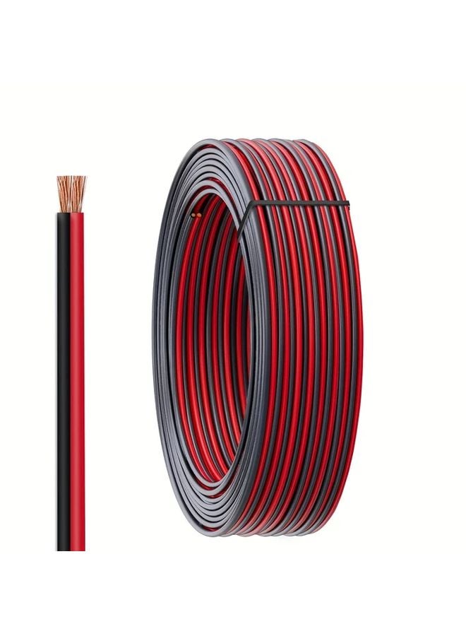18 AWG 2 Conductor Red Black Wire 602.36 Inch Automotive LED Lights Extension Cord - Image 2