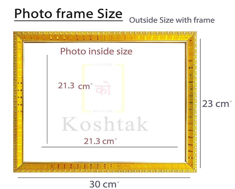 Koshtak Koshtak Shiva ParvatiArdhnarishwarAdishaktiShiv Shakti Roop Vasuki Nag Naging photo frame with Laminated Poster for puja room temple Worshipwall hanginggifthome decor 30 x 23 cm - Image 4