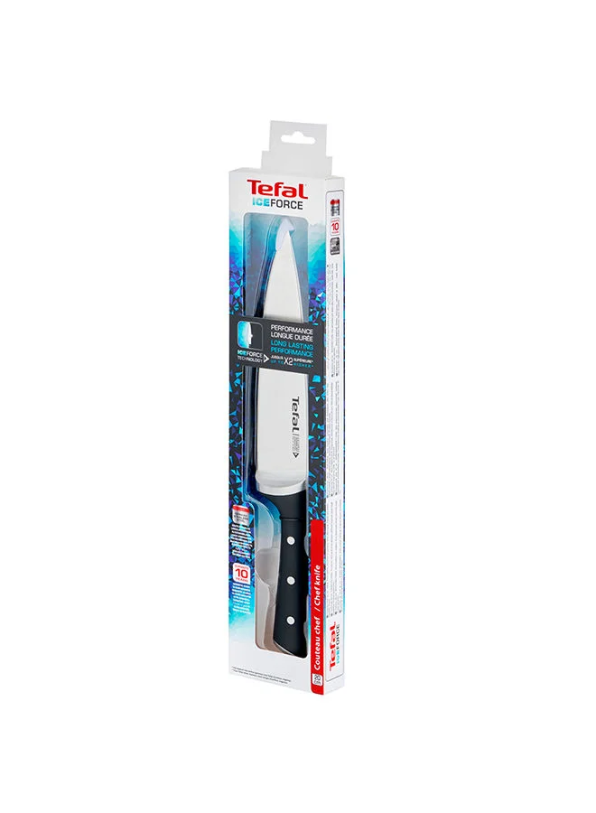 Tefal Tefal Ice Force 20 cm Chef Knife stainless steel Black