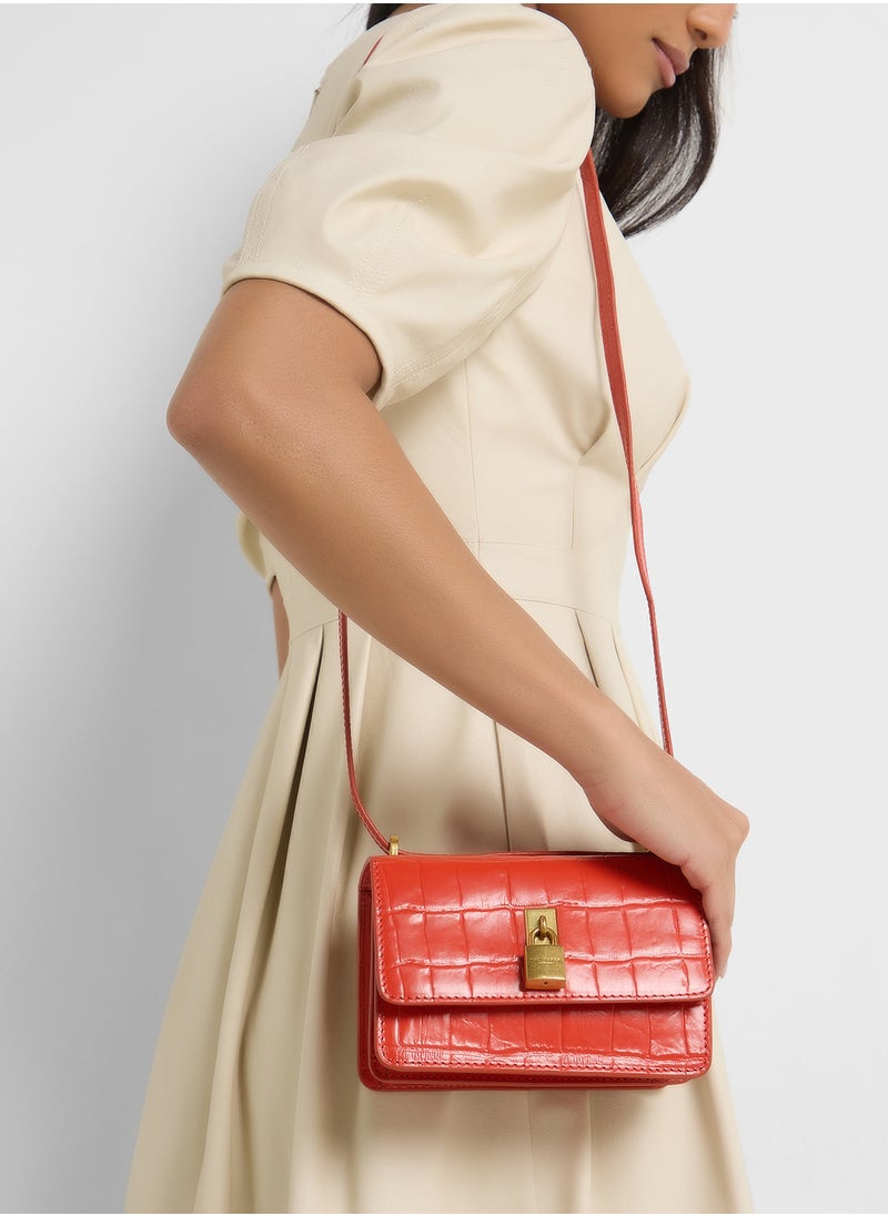 Ted Baker - Ssloane Mini Shoulder Padlock Crossbody - Image 1