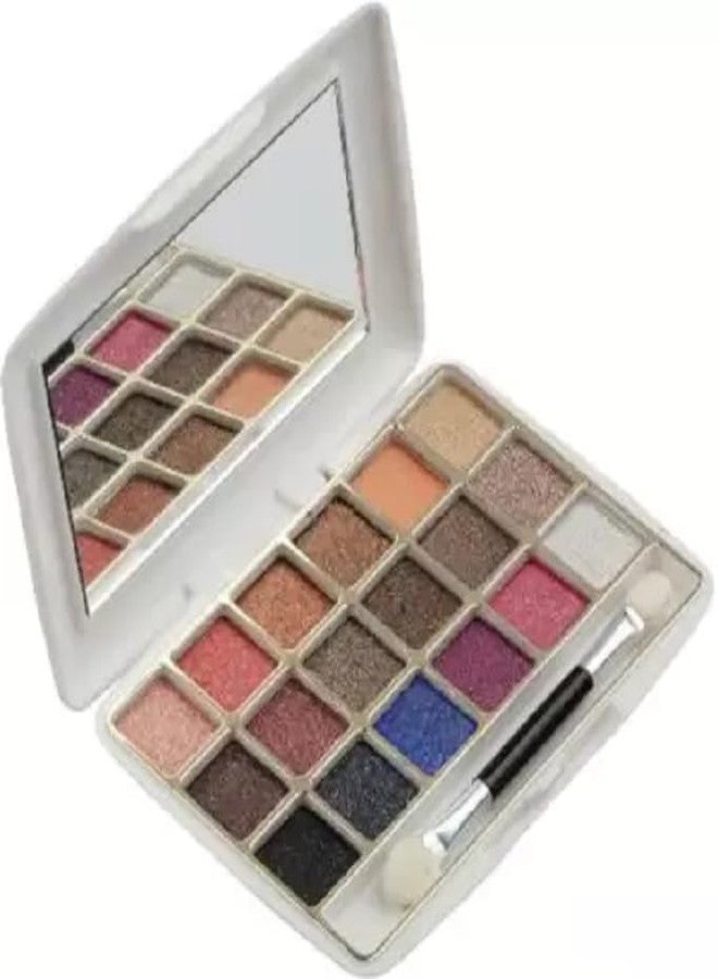 Glamezone 18 Color Shimmer Eyeshadow Palette Nude Eyeshadow Palette 12 ml (Multicolor) - Image 1