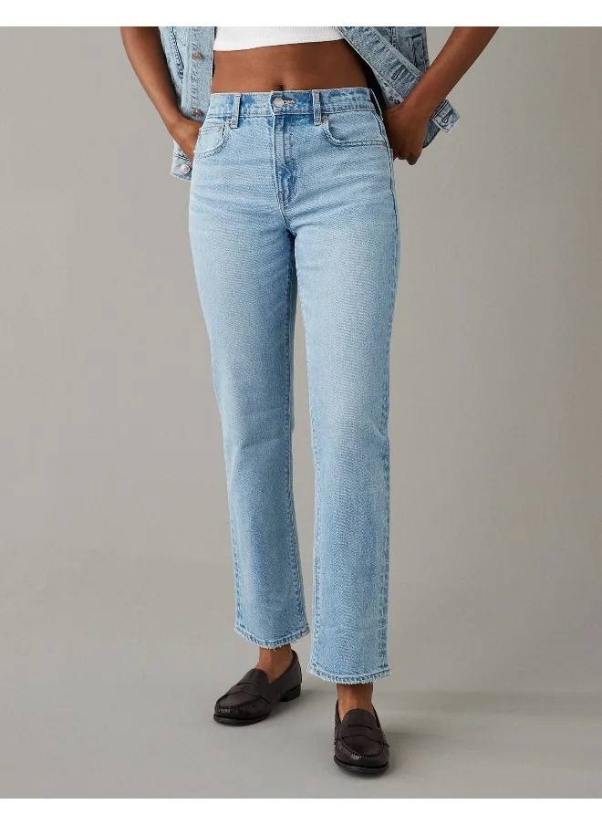 امريكان ايجل High Waist Straight Jeans