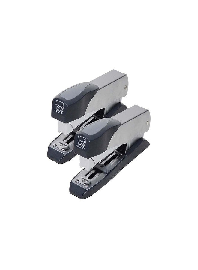 تشارلز ليونارد دباسة تشارلز ليونارد التنفيذية المعدنية، تدور لفتحها، سعة عالية تصل إلى 50 ورقة، تستخدم دبابيس قياسية أو 5/16 بوصة، رمادي (82415)