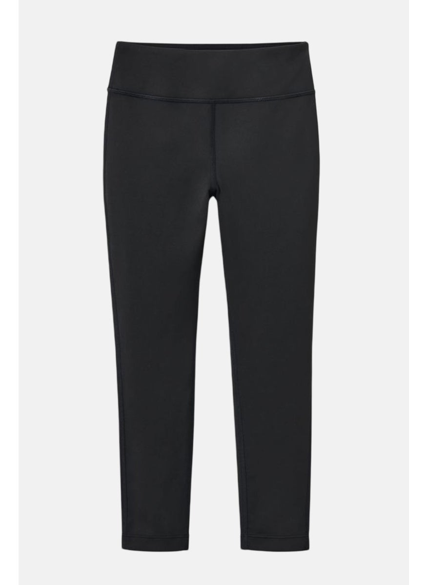Tchibo Kids Girl Solid Pull On Tights, Black  - Image 2