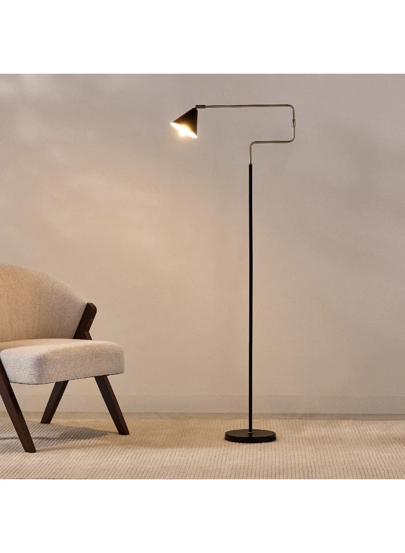 Home Box Tyler Brushed Brass Metal Floor Lamp 51 x 23 x 152 cm
