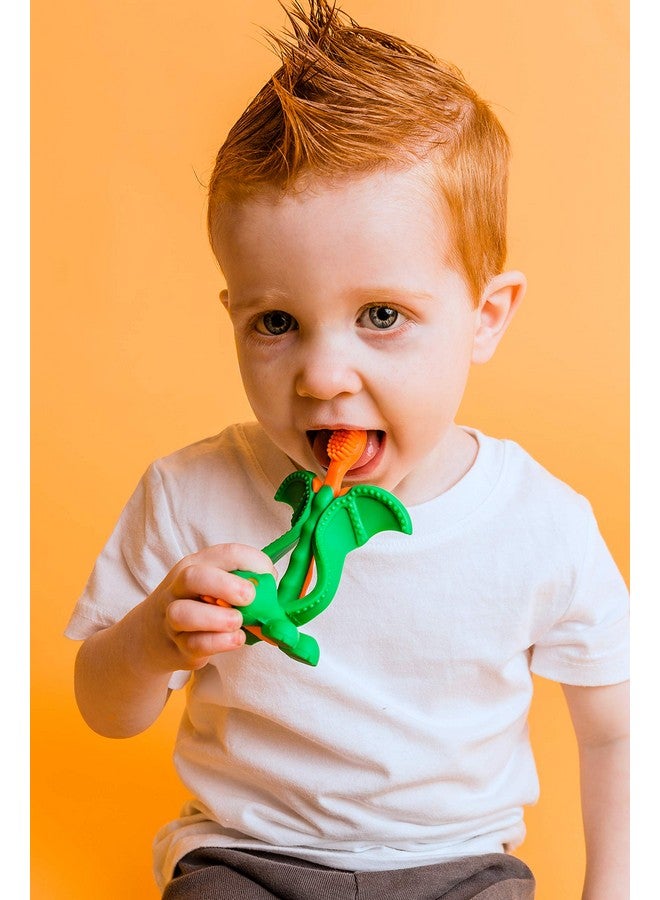 Baby Banana Baby Banana - Mystical Dragon Toothbrush, Training Teether Tooth Brush for Infant, Baby, and Toddler  - Image 1
