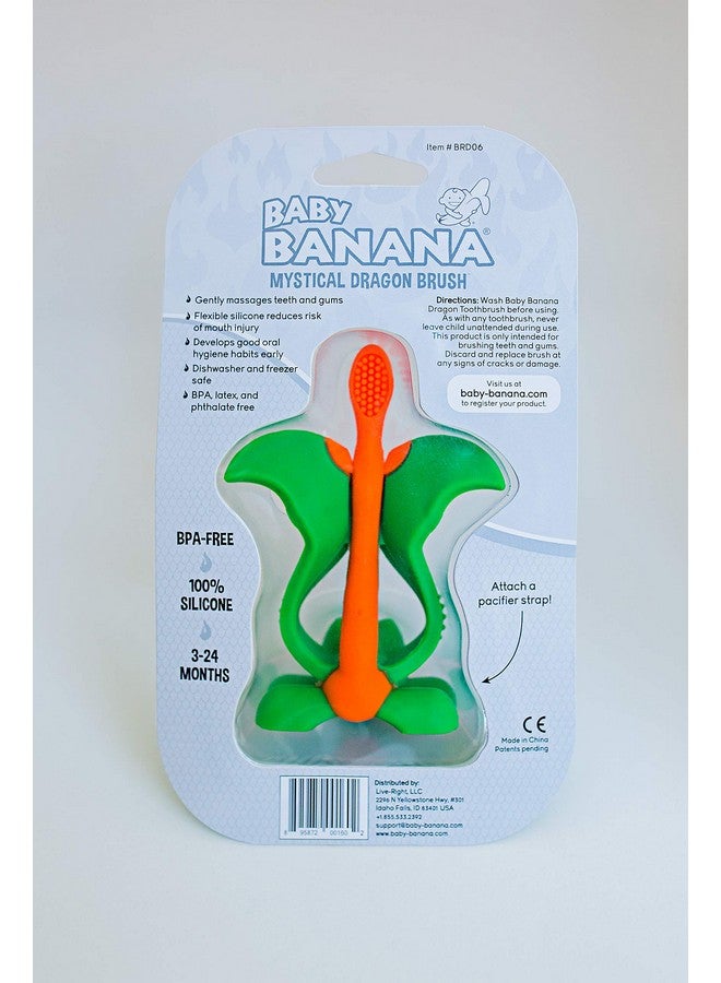 Baby Banana Baby Banana - Mystical Dragon Toothbrush, Training Teether Tooth Brush for Infant, Baby, and Toddler  - Image 4