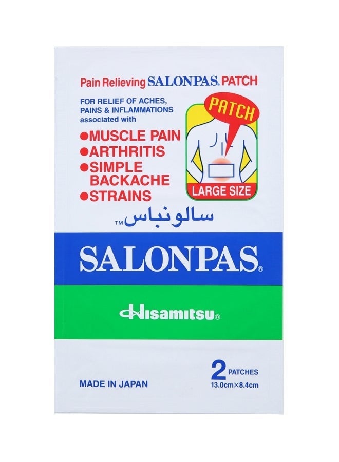 Salonpas Pain Relieving Patches,L, 25 Pcs